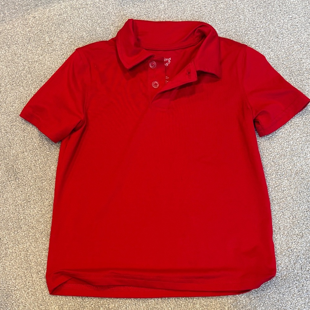 Jumping Beans Vibrant Red Kids Polo